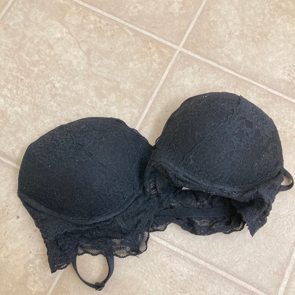 VS PINK black lace bralette